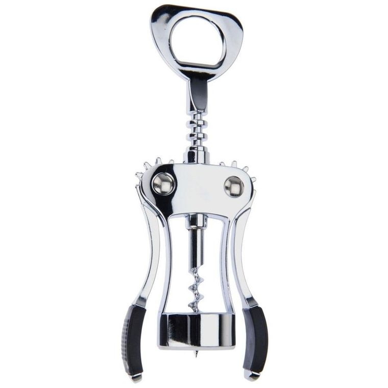 Excellent Houseware, korkociąg do wina, metalowy, 19,5 cm