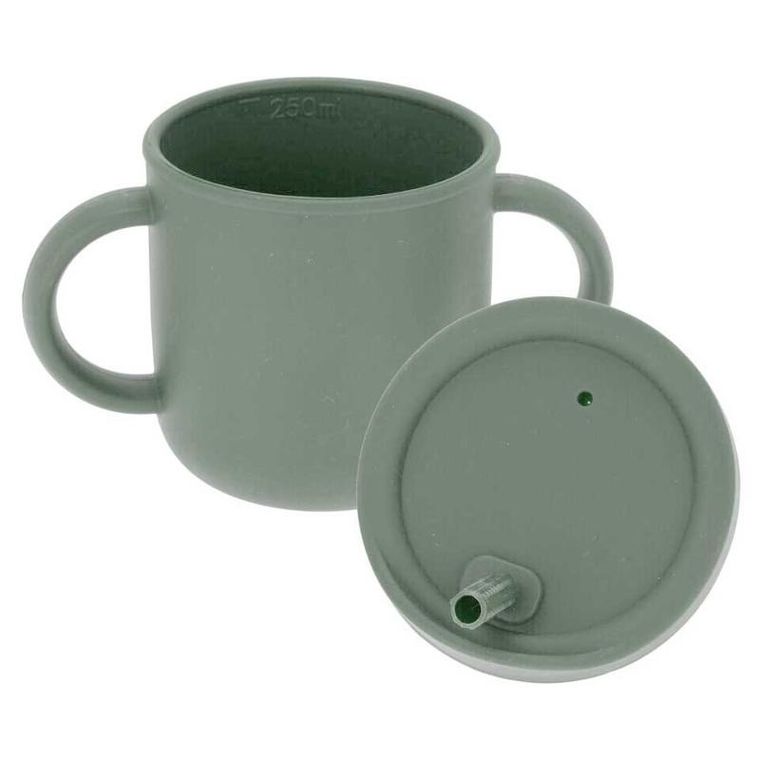 Excellent Houseware, kubek do picia z uchwytami, zielony, 12-10.5 cm