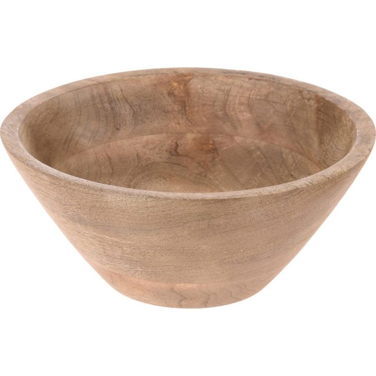 Excellent Houseware, miska z drewna mango, Ø 20 cm, brązowa
