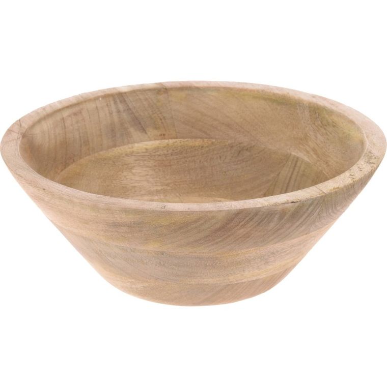 Excellent Houseware, miska z drewna mango, Ø 25 cm, brązowa