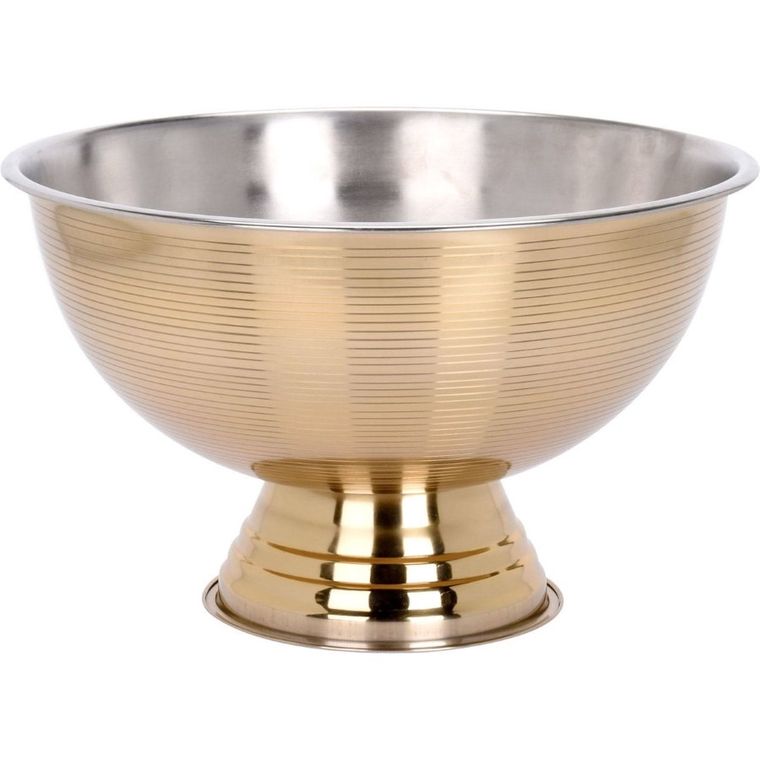 Excellent Houseware, miska ze stali nierdzewnej, złota, Ø 39,5 cm