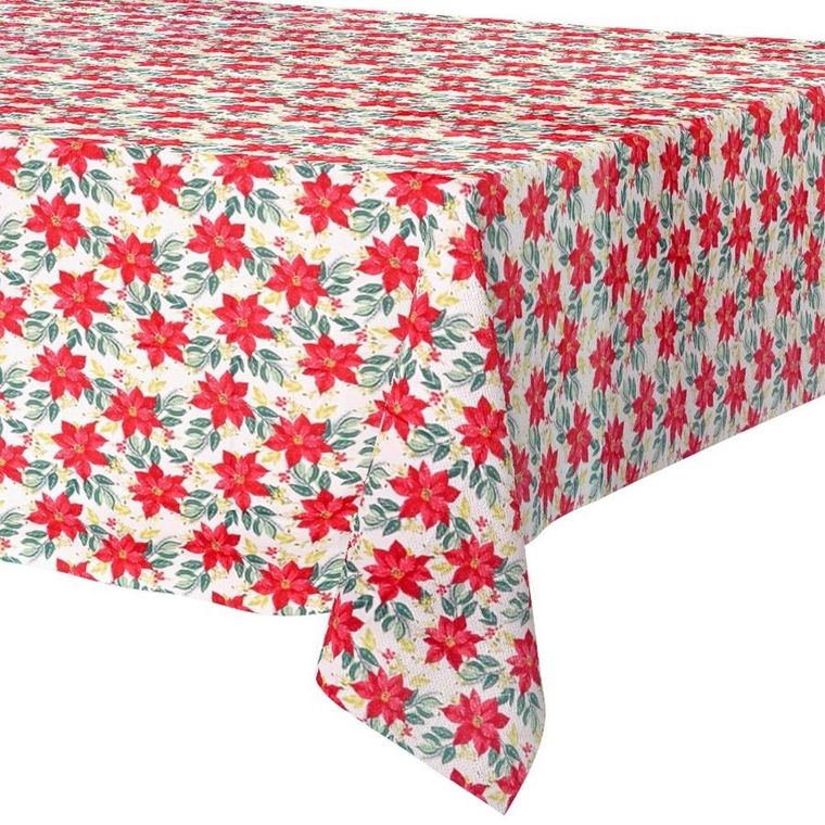 Excellent Houseware, obrus świąteczny plamoodporny, 220-150 cm