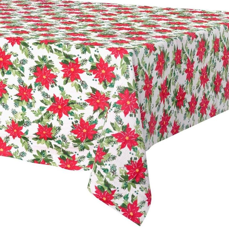 Excellent Houseware, obrus świąteczny plamoodporny, 220-150 cm