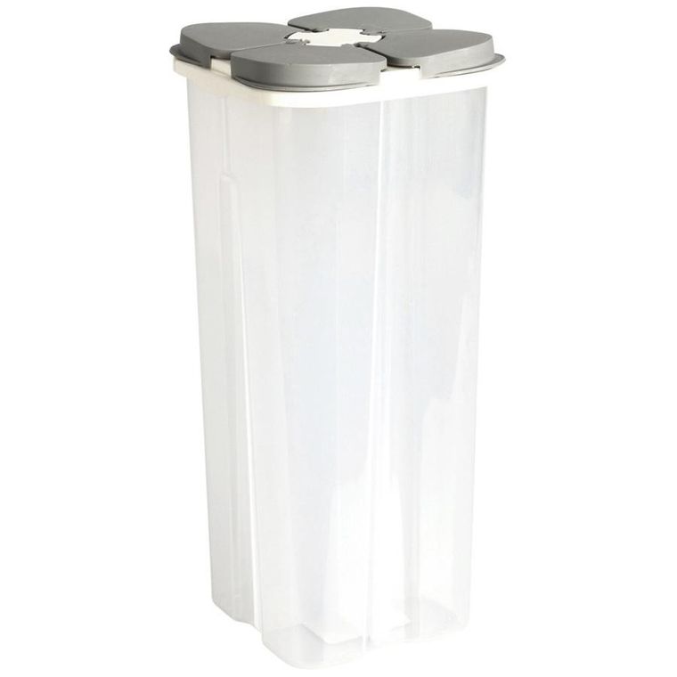 Excellent Houseware, pojemnik na produkty sypkie z dozownikiem dzielony, 3 l