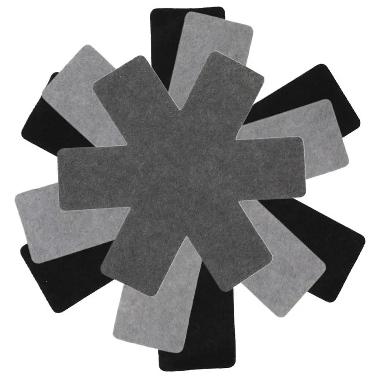 Excellent Houseware, przekładki ochronne do patelni, 6 szt., 38,35,26 cm
