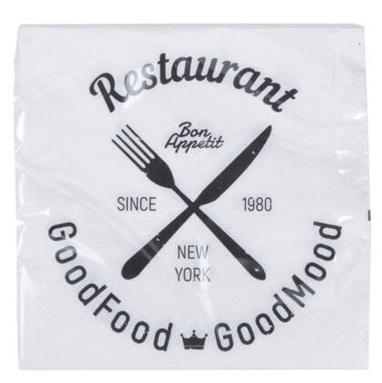 Excellent Houseware, serwetki papierowe, 33-33 cm, 20 szt.