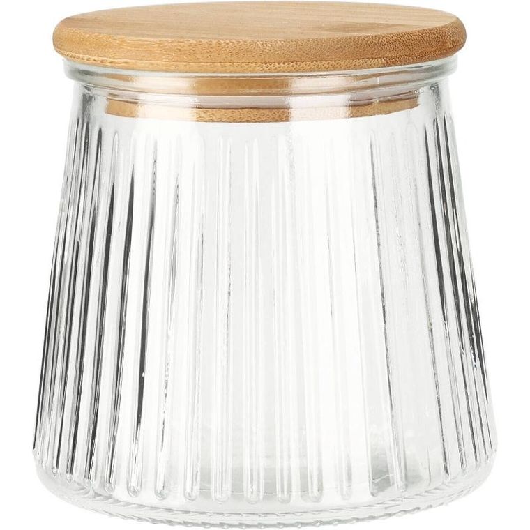 Excellent Houseware, słoik z bambusową pokrywką, szczelne zamknięcie