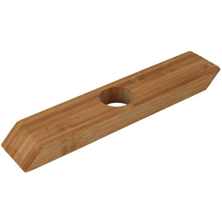 Excellent Houseware, stojak na wino drewniany, na jedną butelkę, 25-5-2 cm