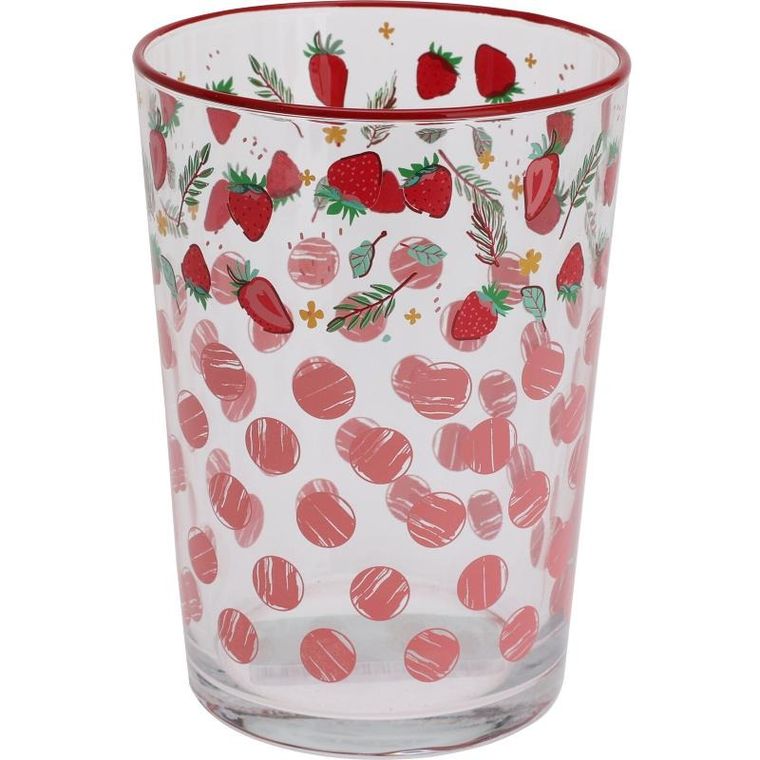 Excellent Houseware, szklanka, owocowy wzór, 510 ml