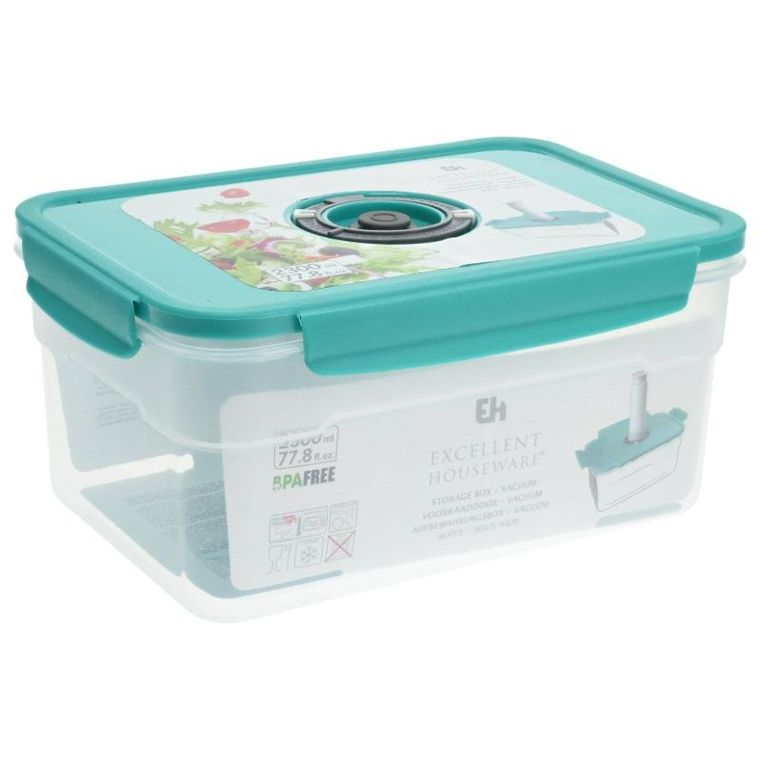 Excellent Houseware, szklany pojemnik do przechowywania żywności, z pokrywką