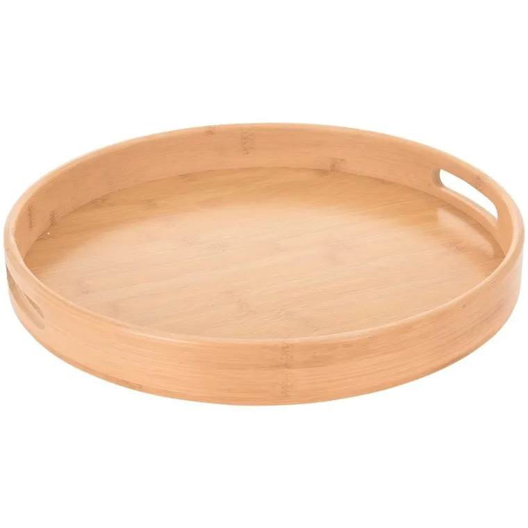 Excellent Houseware, taca bambusowa do serwowania, 40 cm