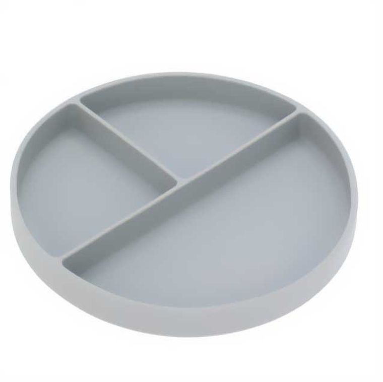 Excellent Houseware, talerz z przegródkami, szary, 20 cm