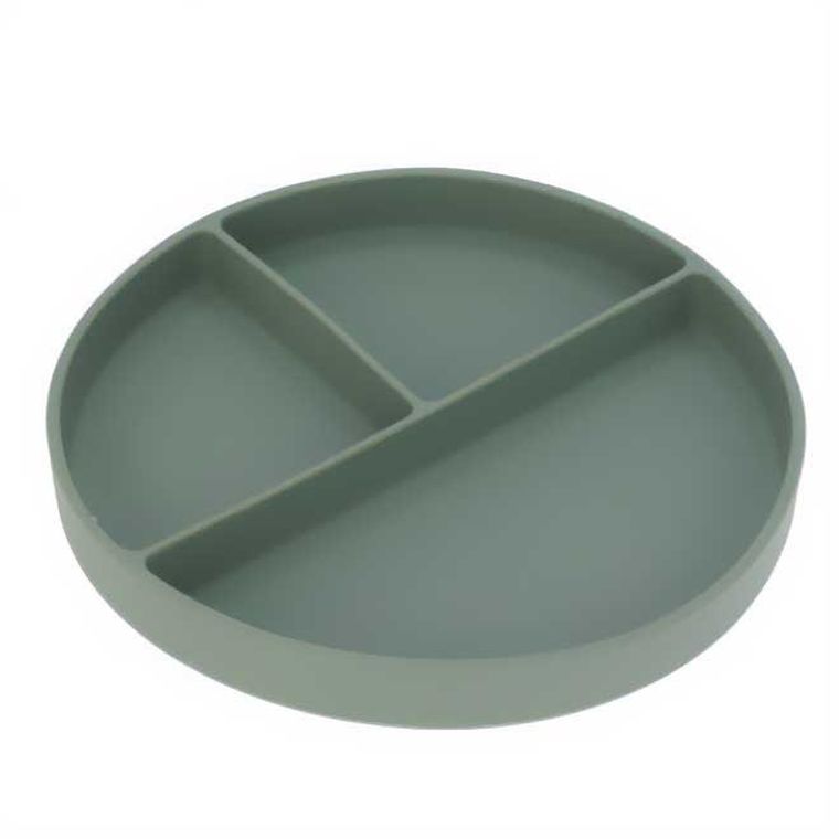 Excellent Houseware, talerz z przegródkami, zielony, 20 cm