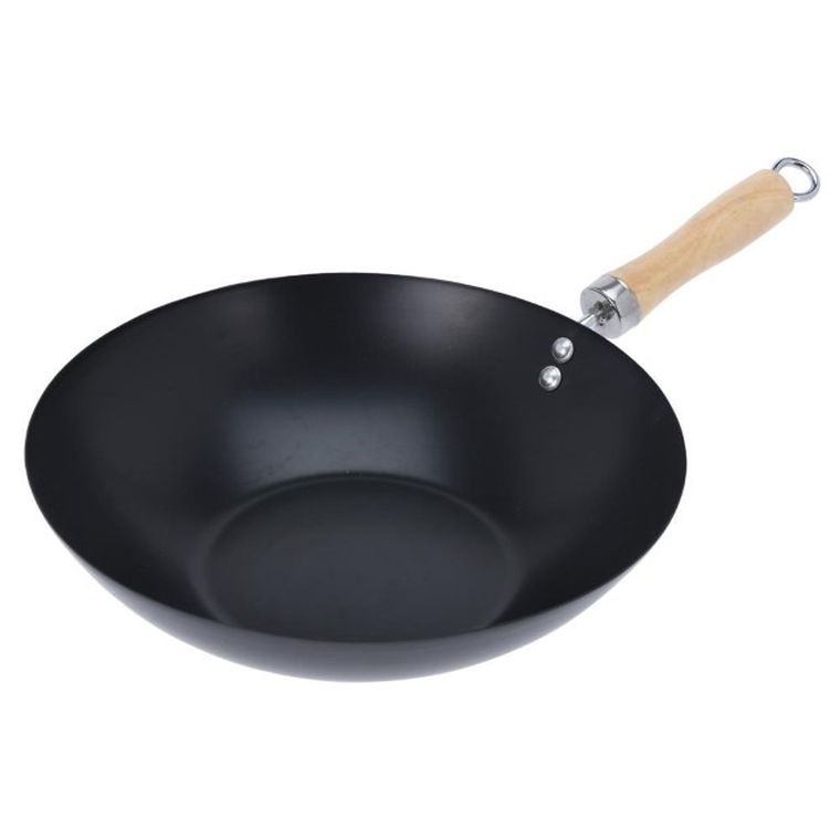 Excellent Houseware, wok ze stali węglowej, 30 cm