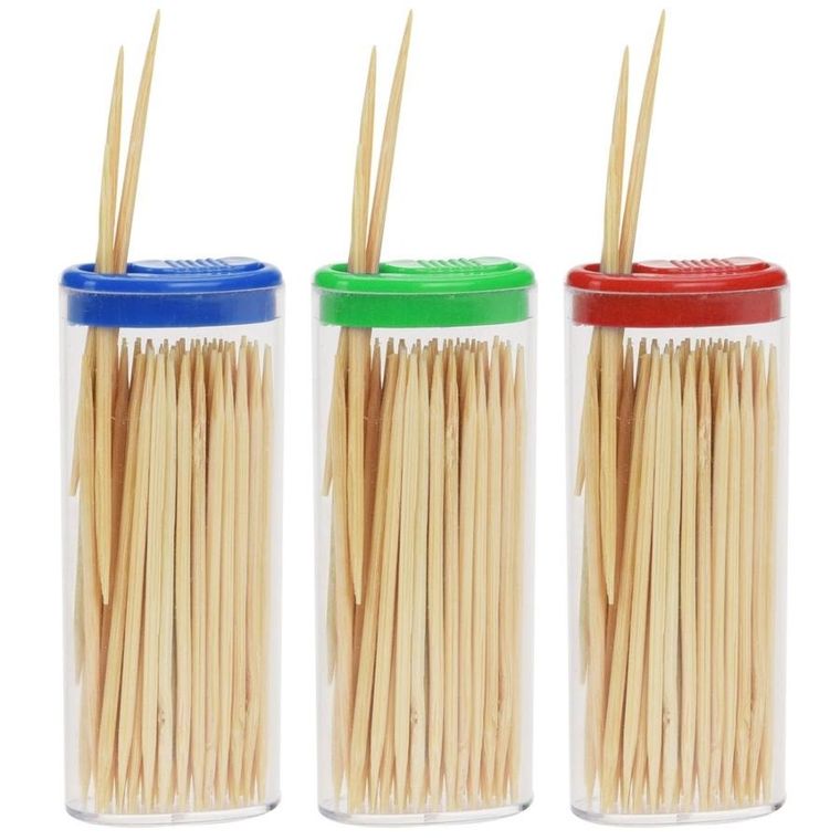 Excellent Houseware, wykałaczki bambusowe, 3-80 szt.