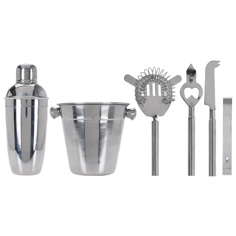 Excellent Houseware, zestaw barmański: shaker, wiaderko, akcesoria barowe