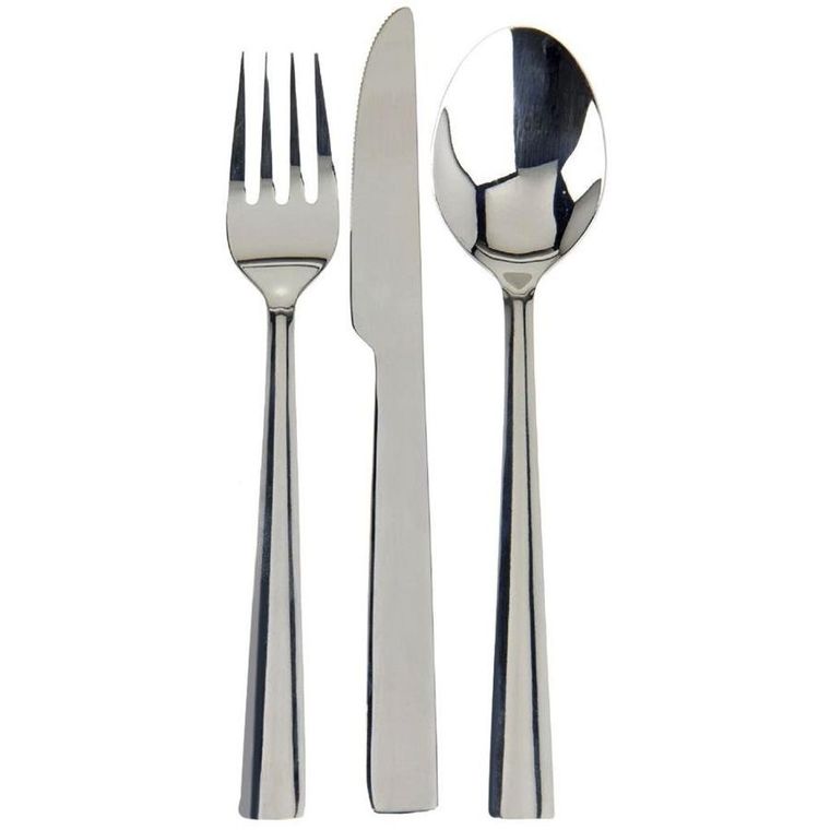 Excellent Houseware, zestaw sztućców, srebrny, 3 elementy