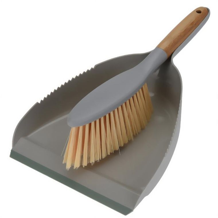 Excellent Houseware, zmiotka bambusowa i szufelka