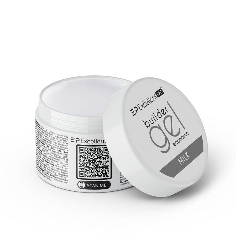 Excellent PRO, Builder Gel Economic, żel budujący, Milk, 15g