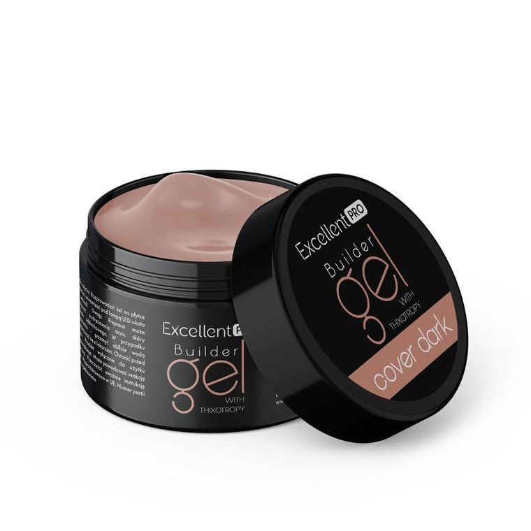 Excellent PRO, Builder Gel With Thixotropy, żel budujący, Cover Dark, 15g