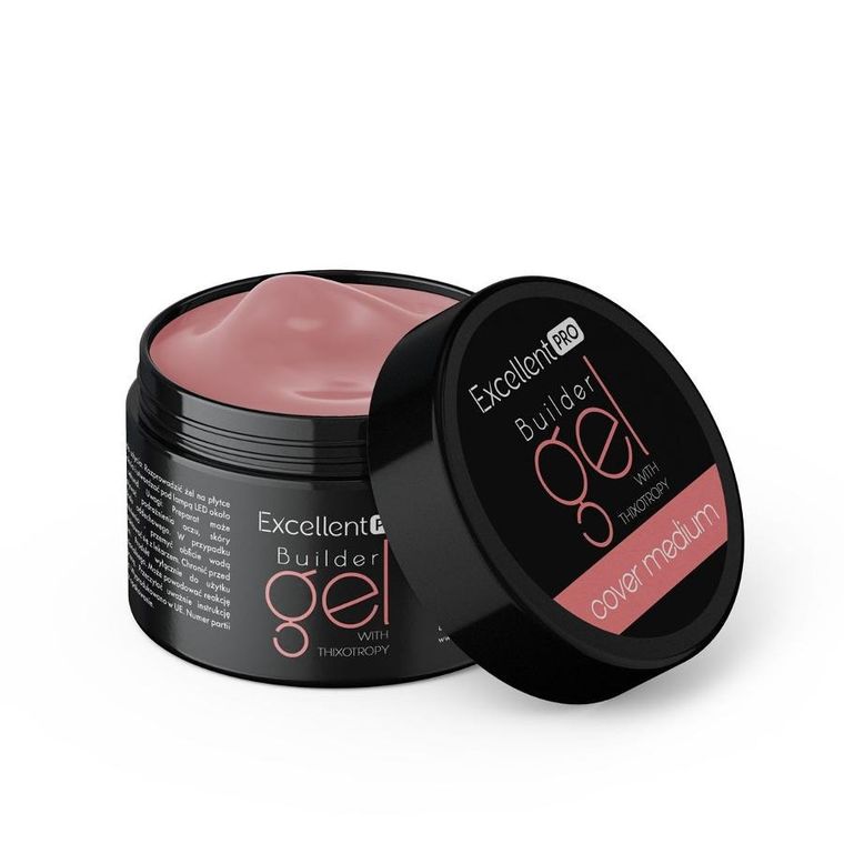 Excellent PRO, Builder Gel With Thixotropy, żel budujący, Cover Medium, 15g