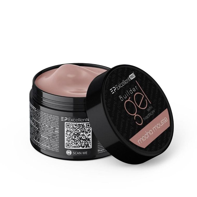 Excellent PRO, Builder Gel With Thixotropy, żel budujący, Mocha Mousse, 50g
