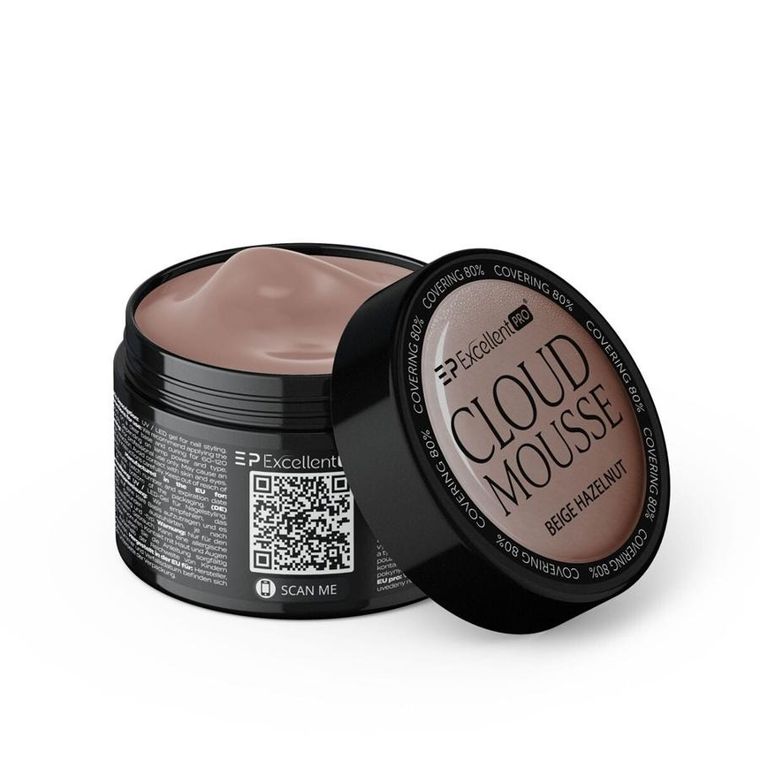 Excellent PRO, Cloud Mousse, żel budujący, Beige Hazelnut, 15g