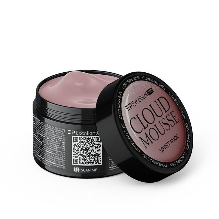 Excellent PRO, Cloud Mousse, żel budujący, Lovely Nude, 50g