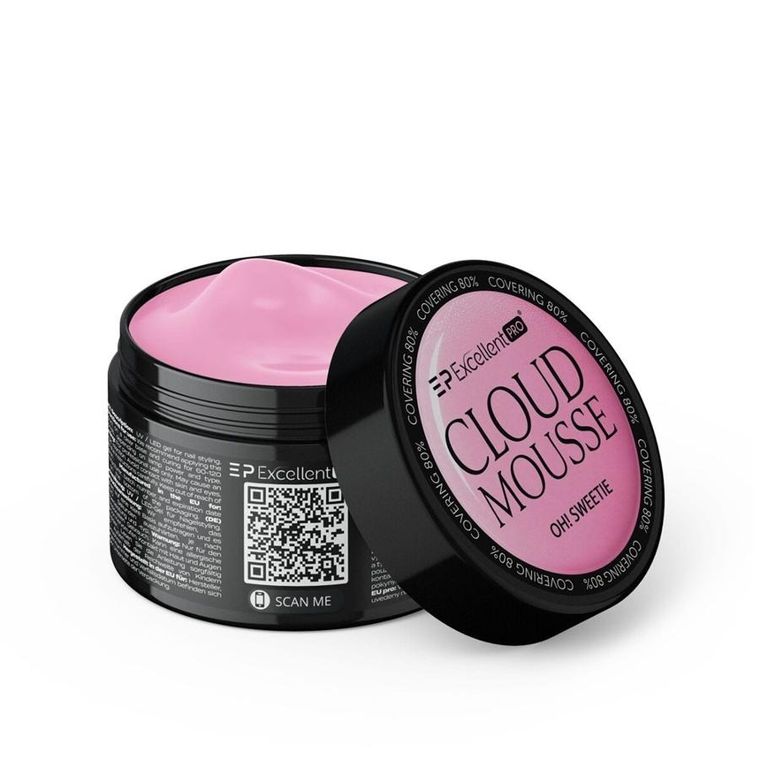 Excellent PRO, Cloud Mousse, żel budujący, Soft Powder, 50g