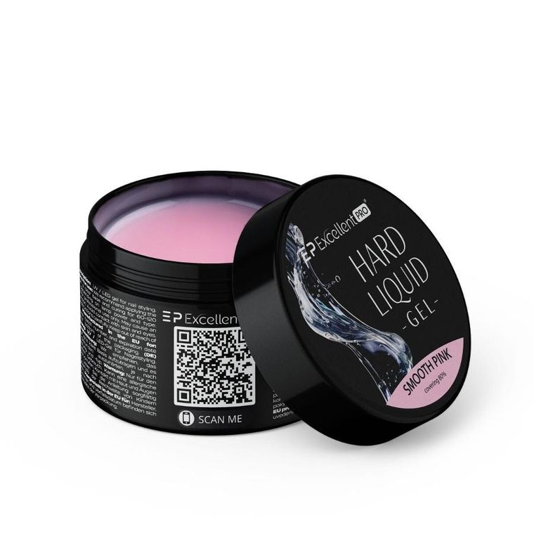 Excellent PRO, Hard Liquid Gel, żel budujący, Smooth Pink, 15g