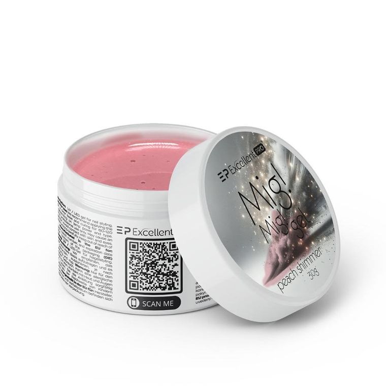 Excellent PRO, Mig! Mig! Gel żel budujący Peach Shimmer 30g