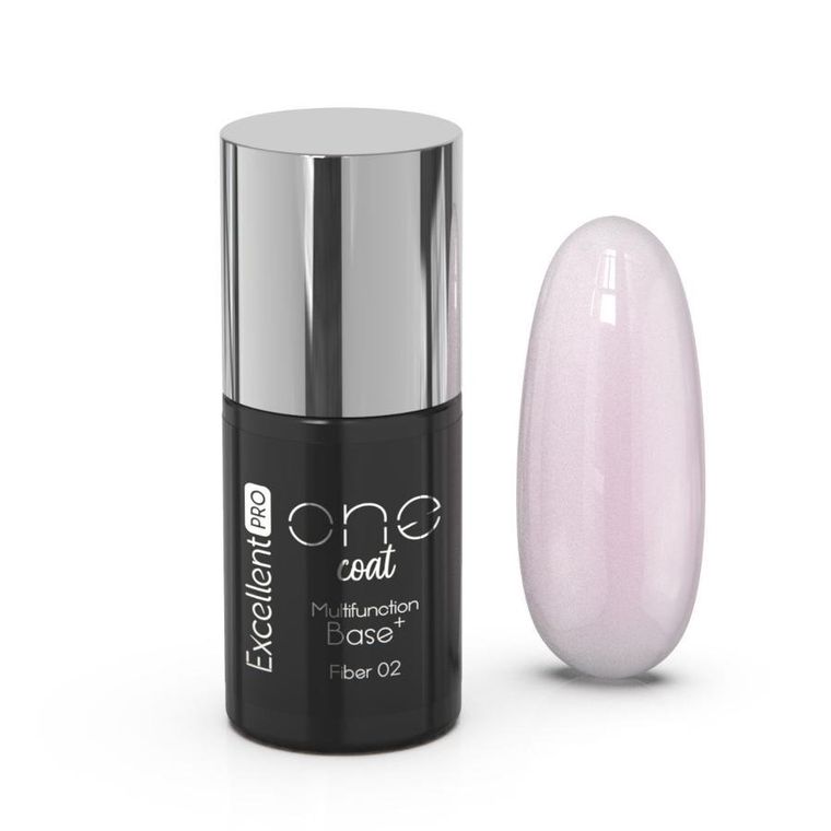 Excellent PRO, One Coat Multifunction Fiber Base baza hybrydowa z włóknami Delicate Pink 7g