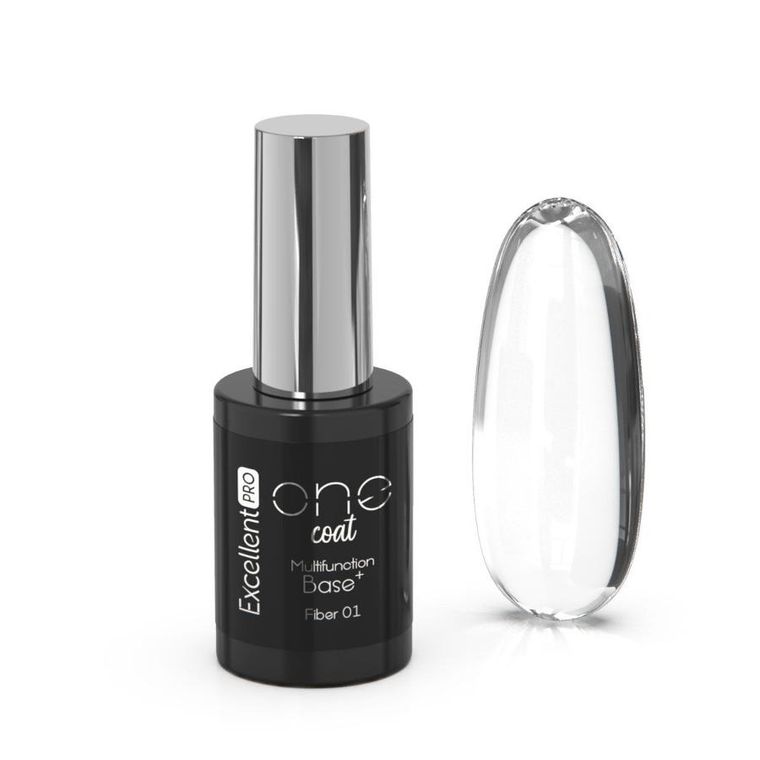 Excellent PRO, One Coat Multifunction Fiber Base baza hybrydowa z włóknami Pink Fog 11g