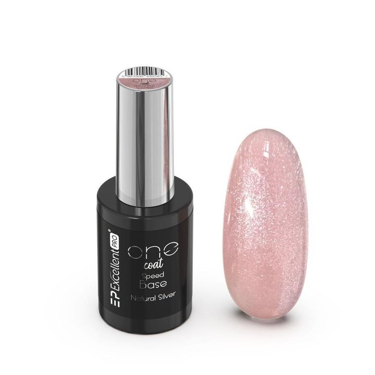 Excellent PRO, One Coat Speed Base kryjąca baza hybrydowa Natural Silver 11g