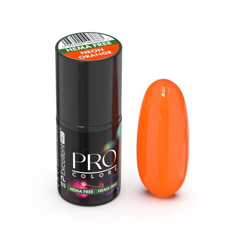 Excellent PRO, Pro Colors Hema Free lakier hybrydowy 25 Neon Orange 7g