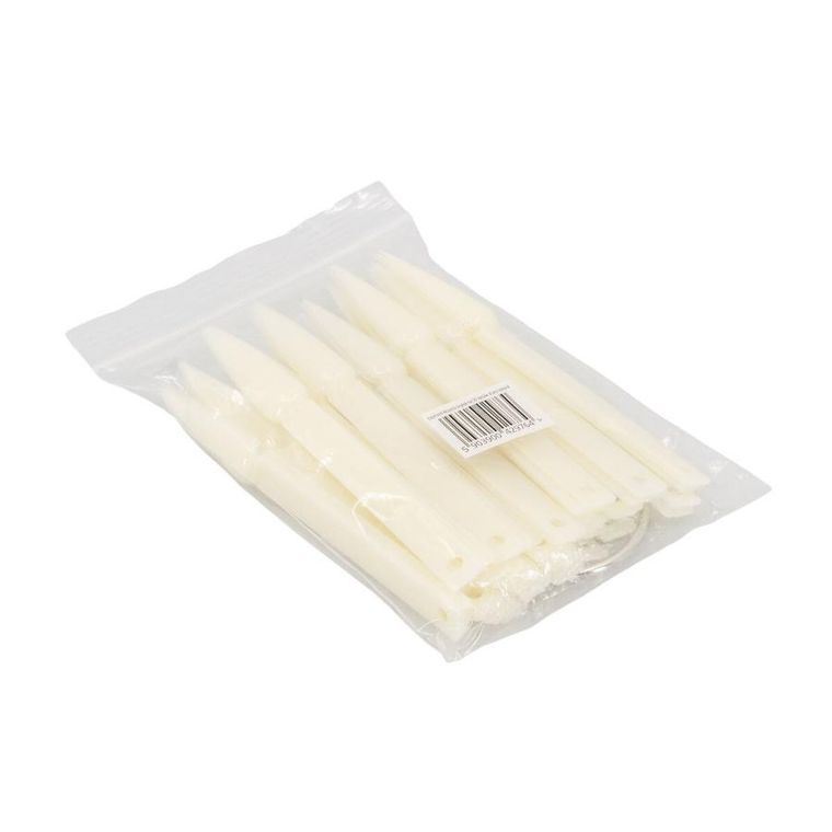 Excellent PRO, Sharp Natural, wzornik w kształcie szpica w mlecznym kolorze, 50 szt.