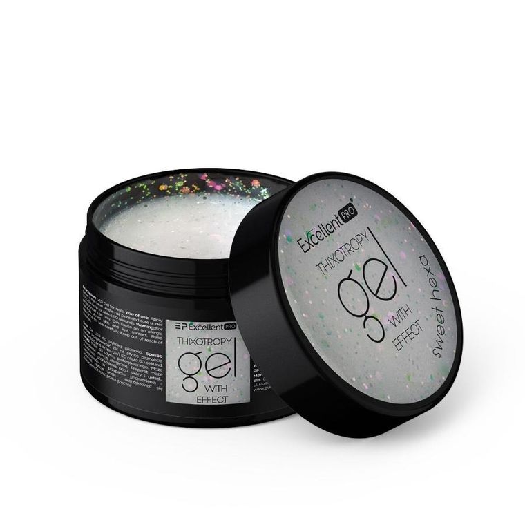 Excellent PRO, Thixotropy Gel With Effect, żel budujący, Sweet Hexa, 15g