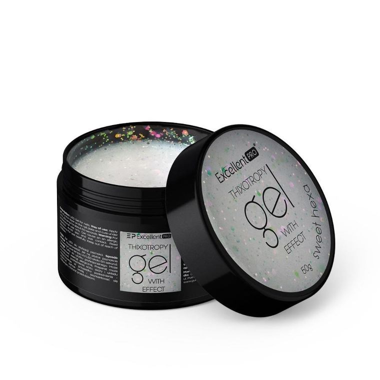Excellent PRO, Thixotropy Gel With Effect, żel budujący, Sweet Hexa, 50g