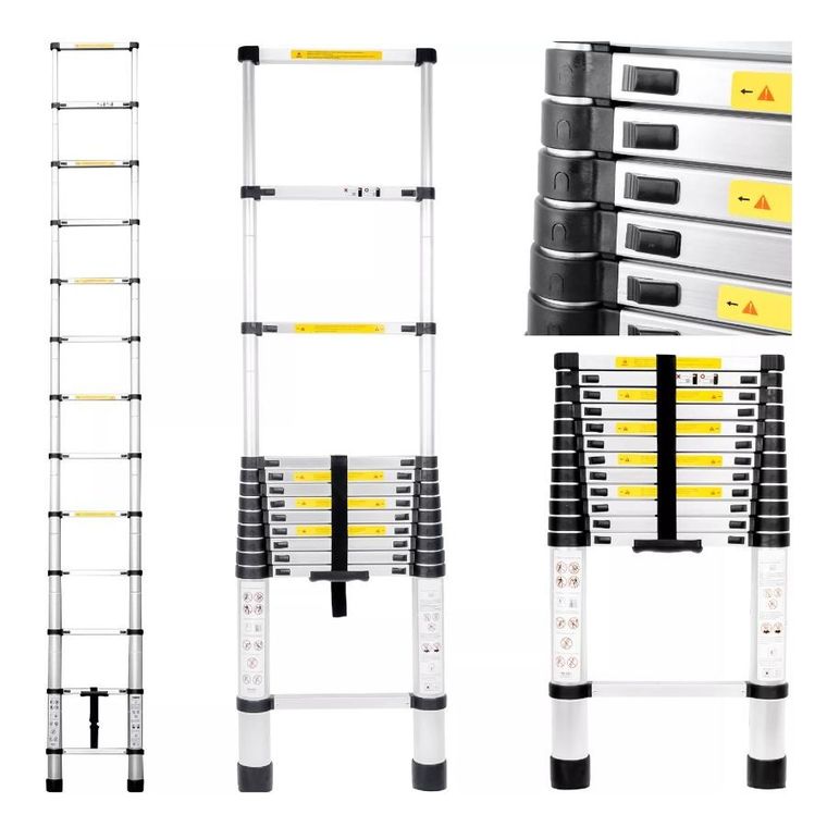 Extralink, drabina teleskopowa, 3,8m, LAD38ST