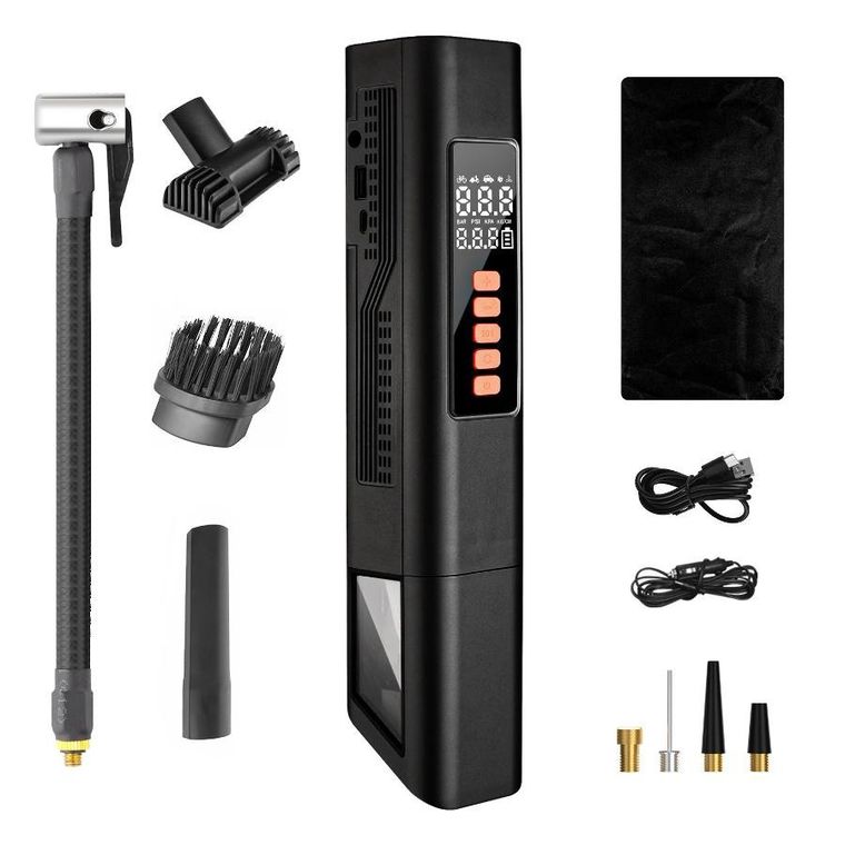 Extralink, odkurzacz samochodowy z kompresorem 2w1, 12V, USB