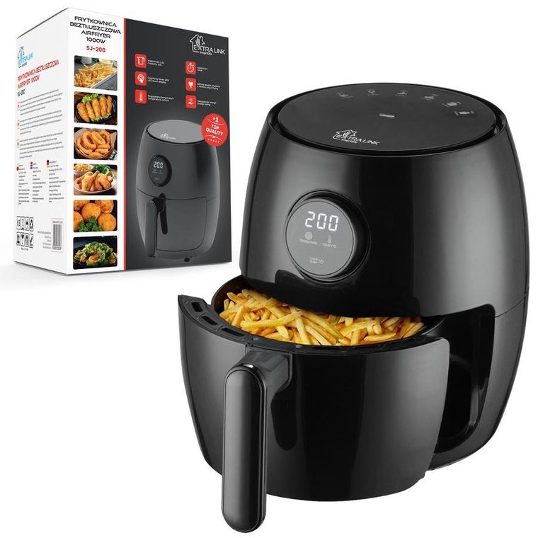 Extralink, Smart Life Air Fryer, frytkownica, 1000W, 2l, SJ-200