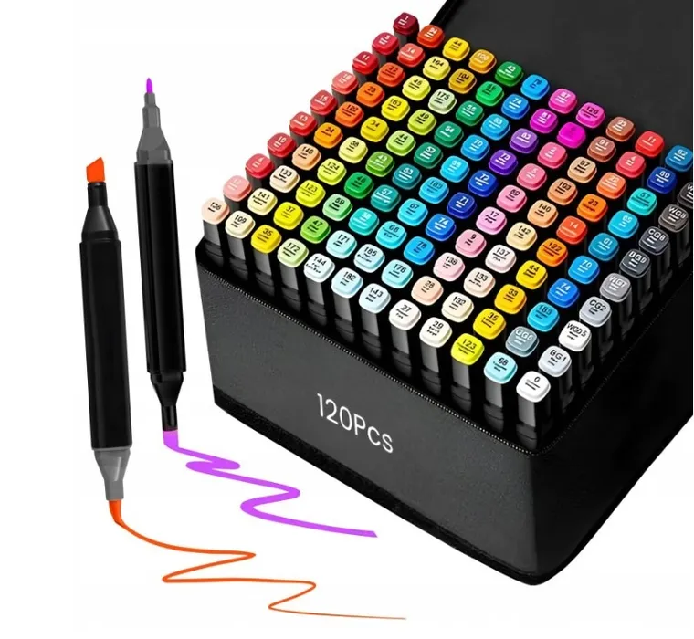 Extralink, zestaw markerów alkoholowych, flamastry, 120 sztuk