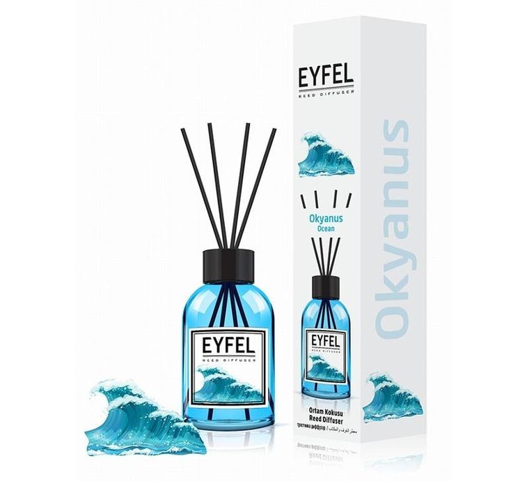 Eyfel, dyfuzor zapachowy z patyczkami, ocean, 110 ml