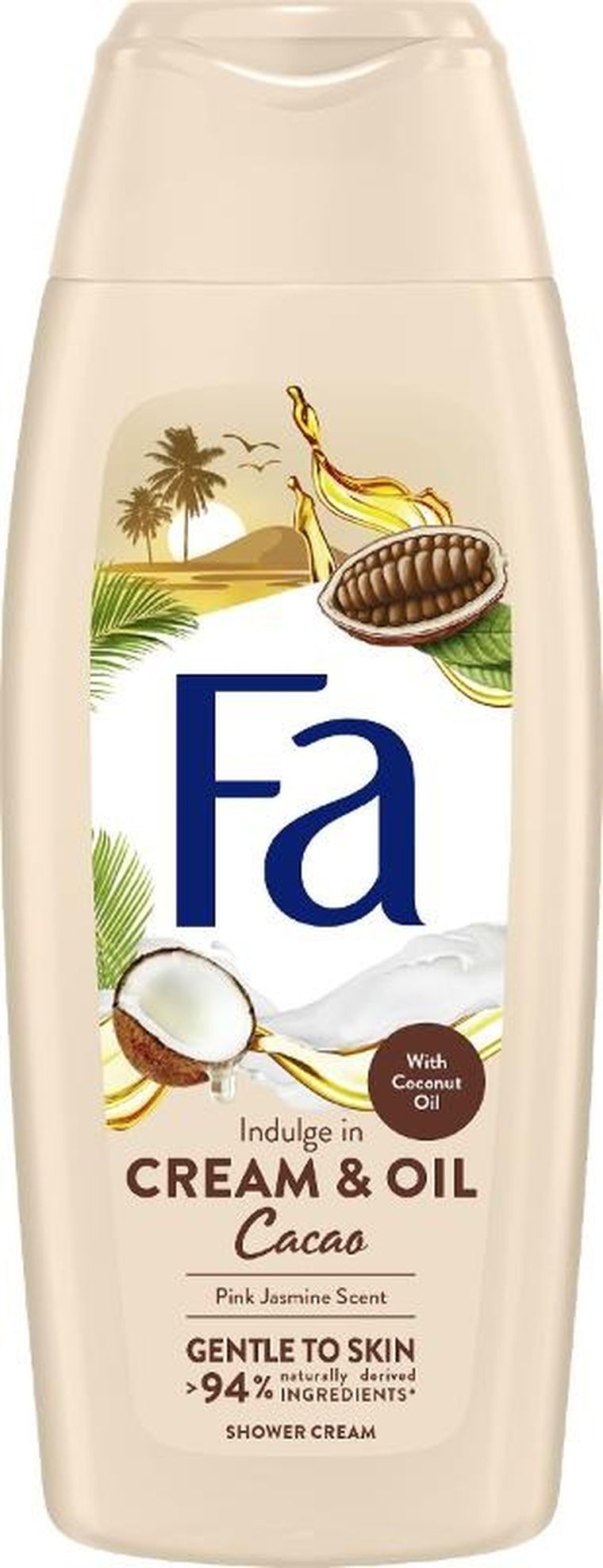 Fa, Cream & Oil cacao, żel pod prysznic, 400 ml