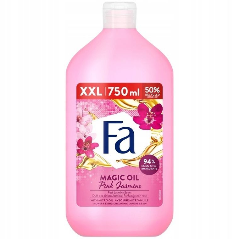 Fa, Magic Oil Shower Gel, żel pod prysznic z mikroolejkami, Pink Jasmine, 750 ml