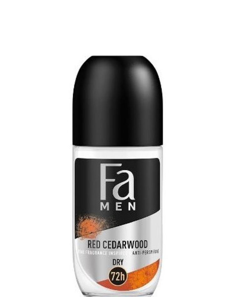 Fa, Men, Red Cedarwood, dezodorant anti-perspirant roll-on, 72h dla mężczyzn, 50 ml