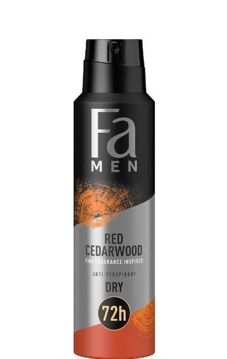 Fa, Men, Red Cedarwood, dezodorant anti-perspirant w Sprayu, 72h dla mężczyzn, 150 ml
