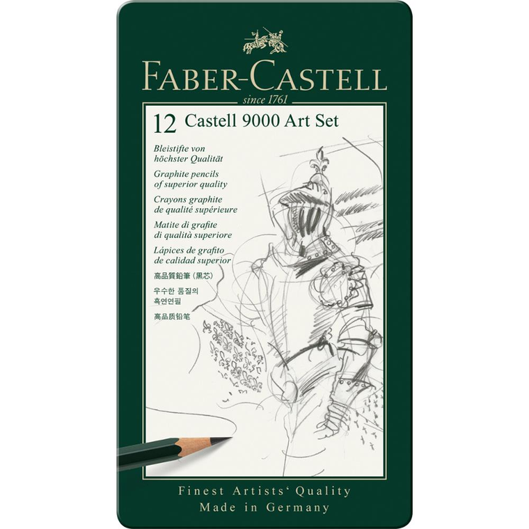 Faber-Castell, 9000 Art., ołówek, 12 szt.