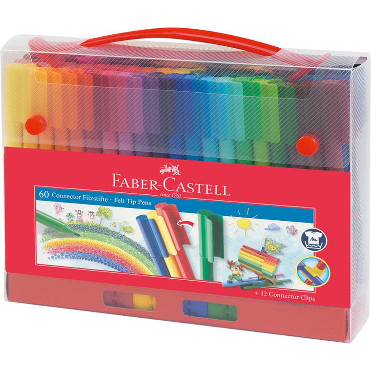 Faber-Castell, Connector, flamastry, 60 szt.