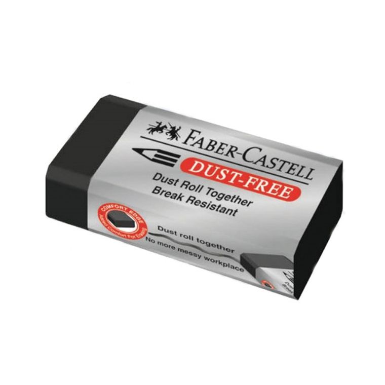Faber-Castell, Dust Free, gumka do ścierania, czarna